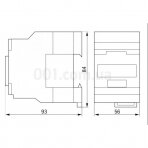 KONTAKTORIUS 5,5KW 12A 110V/AC3 3P 1NO IP20 IEK