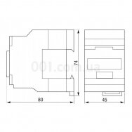 KONTAKTORIUS 2,2KW 9A 230V/AC3 1NC IEK