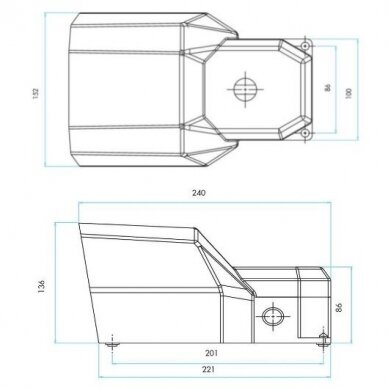 Kojinis valdymo Pedalas 1NO+1NC, IP65 PPKS11BX10 3