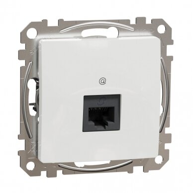 Kompiuterio lizdas 1 vietos 1xRJ45 cat.5e UTP Baltas SDD111451 Sedna Design Schneider Electric 1