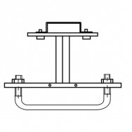 Gaubtas kabeliui prie atramos 2.5m, 2500x60x140mm, AD-2