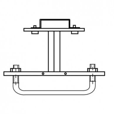 Gaubtas kabeliui prie atramos 2.5m, 2500x60x140mm, AD-2