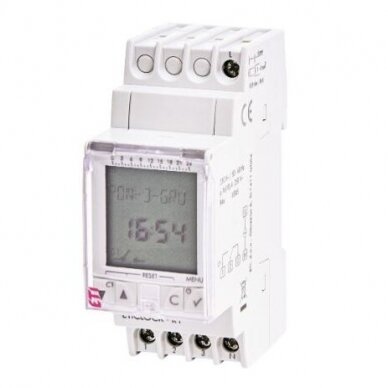 Laiko relė (laikmatis) 16A, programuojamas, su LCD, ETICLOCK-1 5904722951525