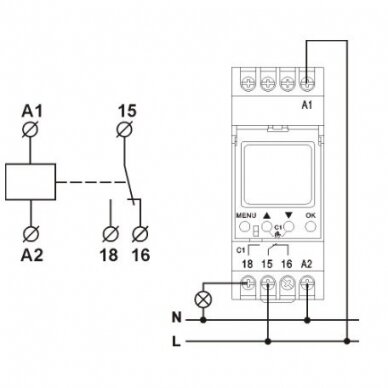 Asttonomic multifunction timer | 16A | 24-264V | IP20 | FRT14 81 2