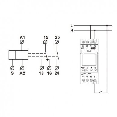 Digital multifunction time relay | ant DIN | 8A | 24-240V | FRT14 62 2