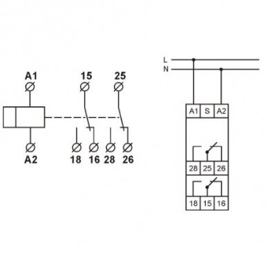 Switch-off delay relay | 16A | 12-240V | 2C/O | FRT14 22 2