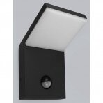 LED fasadinis šviestuvas 9,5 W WW su PIR jutikliu juodas