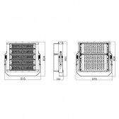 LED lauko teritorijos prožektorius 500W | 230V | 4000K | 61000lm | IP65 | juodas | ECO HIGH POWER FL Ledvance