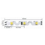 Lankstoma LED juosta 12v 9.6w/m IP20 6500K 72 led