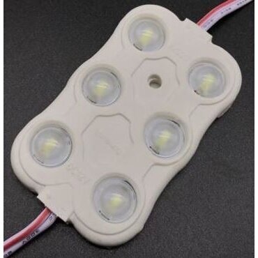 LED modulis baltas 3W IP65 12V 65X40mm