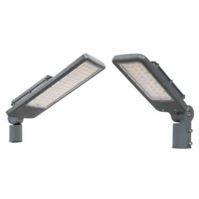 LED gatvės šviestuvas 100W 4000-4500K, pasukamas, IP65