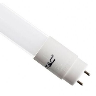 LED lempa T8 18W 120cm 3000K, nano plastikas, V-TAC 3800157612135