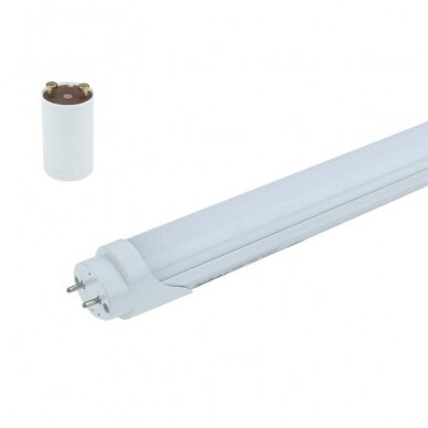 LED lempa T8 9W/230V 810lm 6000K 60cm SMD 2835, MAT su starteriu OPTONICA