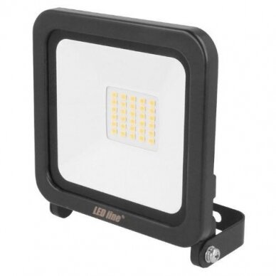 LED prožektorius 20W, neutraliai balta, 230Vac, 1600lm, IP65, juodas, PHOTON, LED LINE 5907777470355