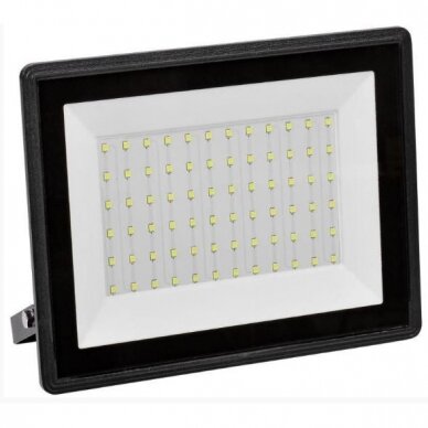 LED prožektorius 100W 6500K 230V 8000lm IP65, juodas, 4606056545739