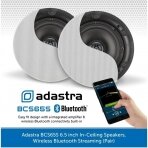 Lubinės garso kolonėlės namams su Bluetooth, 2x165mm, BCS65S, Adastra