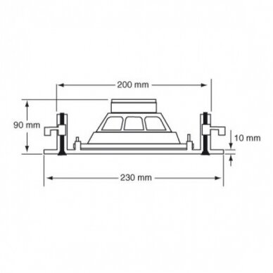 Lubinė garso kolonėlė 100V 10W RMS, CHP610, AUDIOPHONY 2