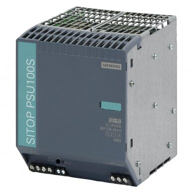 Maitinimo šaltinis in: 120/230VAC out: 24VDC/20A montuojamas ant DIN, SITOP PSU100S