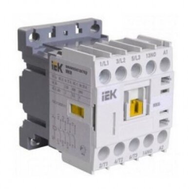 MINIKONTAKTORIUS 2,2KW 9A 24V/AC3 3P 1NO IP20 IEK, 4606056233902