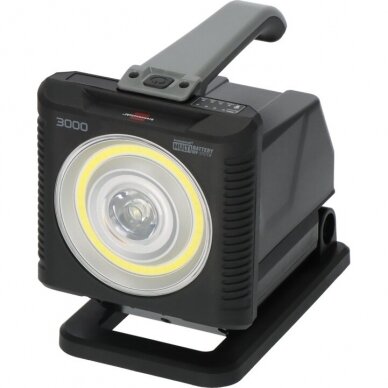 Mobilus LED akumuliatorinis prožektorius 20W 6500K, 1140 + 2160lm, IP54, HL3000, 4007123681396