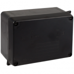 Paskirstymo dėžutė 160x120x71mm, be sandariklių paviršinė, juoda IP65 Solera