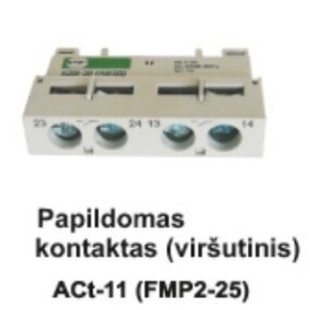 Papildomas kontaktas  2NO (iš viršaus mont.) ACt-1-11 variklio apsaugoms FMP2-25 2NO