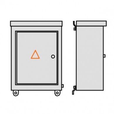 Paskirstymo dėžė skydas su montavimo plokšte 900x800x200mm IP44, DL-972N