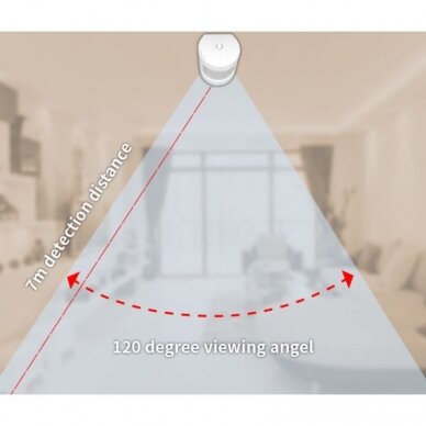 Išmanus PIR judesio jutiklis Wifi ZigBee, TUYA NOUS-E2 6