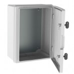 Plastic surface-mounted hermetic panel | box | halogen-free | 400x300x190mm | white doors | IP65 | TEM