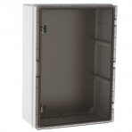 Plastic surface-mounted hermetic panel | box | halogen-free | 400x500x200mm | transparent doors | IP65 | TEM