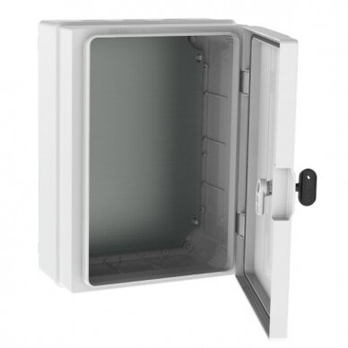 Plastic surface-mounted hermetic distribution box | 260x350x150mm | white doors | IP65 | TEM