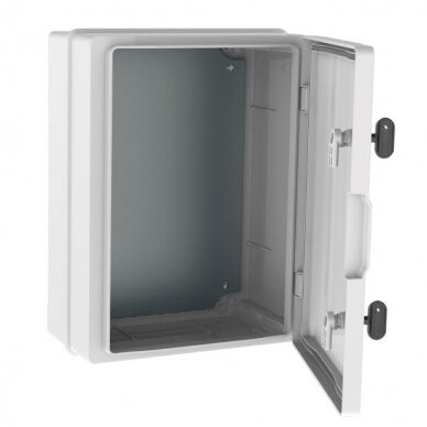 Plastic surface-mounted hermetic panel | box | halogen-free | 400x300x170mm | white doors | IP65 | TEM