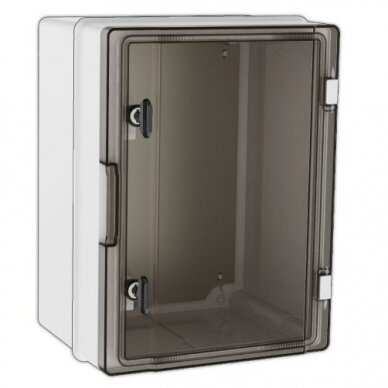 Plastic surface-mounted hermetic box | enclosure | halogen-free | 400x300x230mm | transparent door | IP65 | TEM