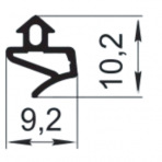 Sandarinimo profilis | guma | tarpinė | juostelė | TPE | langams | 9,2x10,2mm | 450m