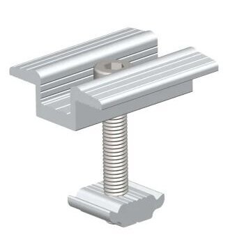 Saulės modulių plokščių vidurinis laikiklis T-tipo laikiklis 30mm Goomax Middle clamp