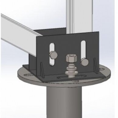 Saulės modulių antžeminės konstrukcijos kojos pagrindas, GM-BS-50-02-D, Goomax 2