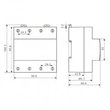 Digital Over-current And Voltage Protection Relay | 3-Phase | 63A | 380V | Samwha-Dsp