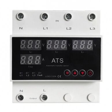 Digital Voltage Control | Protection Relay | 3P | 63A | 230V