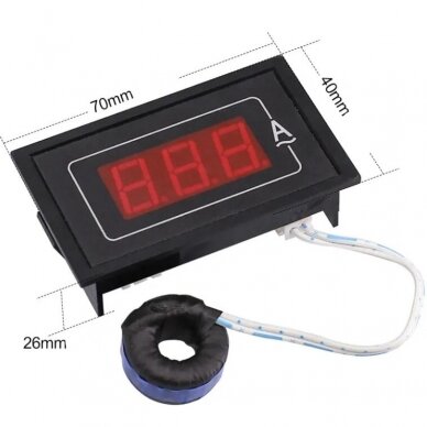 Digital AC electric current ammeter | 0-60A 1