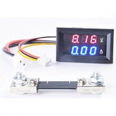 Digital DC electricity | voltmeter | ammeter | 100A | 0-100VDC