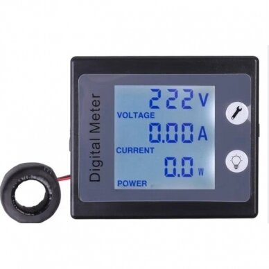 Digital AC Voltmeter | Ammeter | 1F | 80-260VAC | 100A