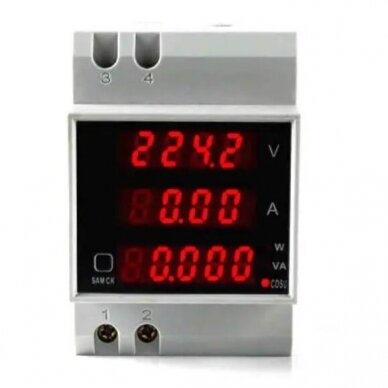 Digital AC voltmeter | ammeter | 80-300VAC | 0-100A