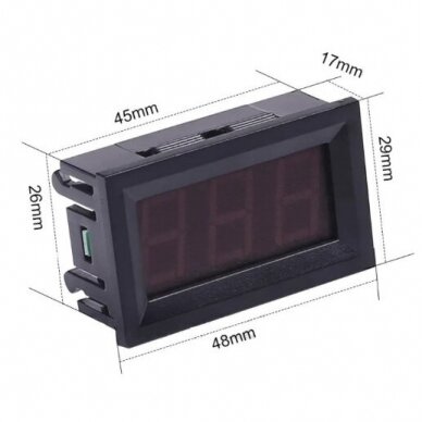 Digital DC Voltage Meter | 0-100VDC 1