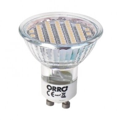 LED lemputė, ORRO, kryptinė, 4W, GU10, 220V, 6000K, 360 Lm,55027