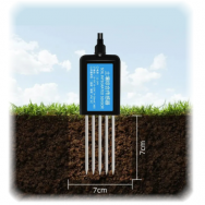 Dirvožemio temperatūros, drėgmės, laidumo (EC), pH jutiklis impulsų analizatoriui D105 | smart-MAIC