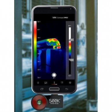 Termovizorius, prie išmaniojo telefono ar planš.su iPhone SEEK Thermal Compact PRO <15Hz 3