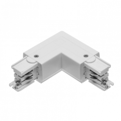 Kampinė jungtis L 90° X-RAIL bėgeliui, 3F, 101x101mm, baltas, vidinis, GTV Lighting