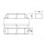 Kohandaja | ballast T8 fluorestseerivate lampide jaoks | 2x36W | 220-240V | IP20 | PC 2/36 T8 PRO Tridonic