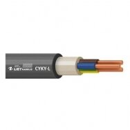 CYKY 5x4 Varinis jėgos kabelis CYKY-L 5G4 (1m), juodas 4779026553369