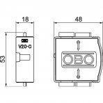 Viršįtampių ribotuvo įdėklas 280V In20kA, V20-C/0-280, 5099609, 4012195396925